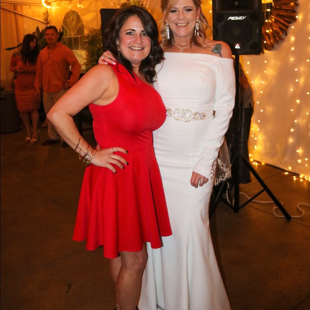 Crepe dress size 4 David’s bridal